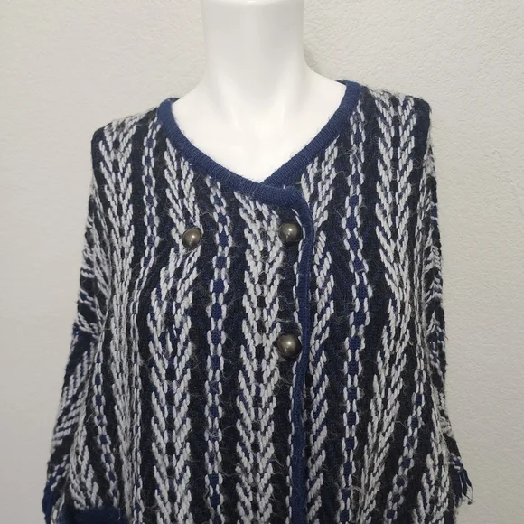 Anthropologie Sleeping On Snow  Blue Cardigan  One Size - Picture 2 of 14